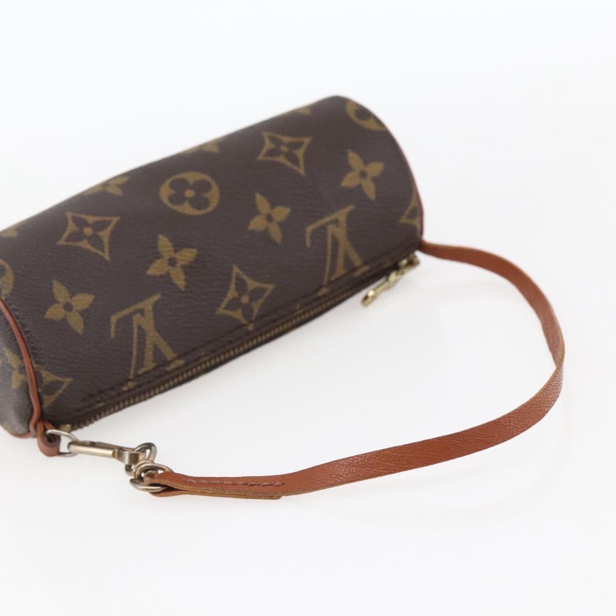 LOUIS VUITTON Monogram Papillon Pouch LV Auth BA10691
