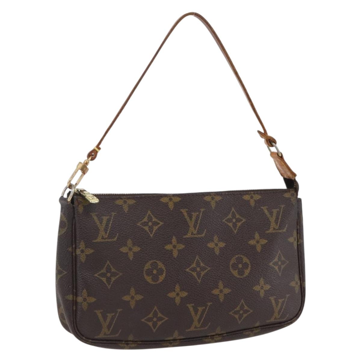 LOUIS VUITTON Monogram Pochette Accessoires Pouch M51980 LV Auth BA10695