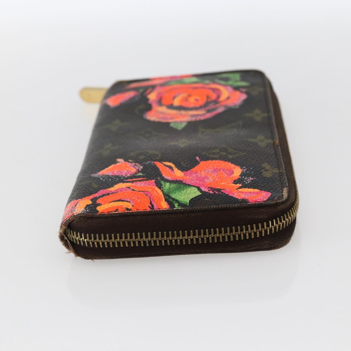LOUIS VUITTON Monogram Rose Zippy Wallet Long Wallet M93579 LV Auth BA10698