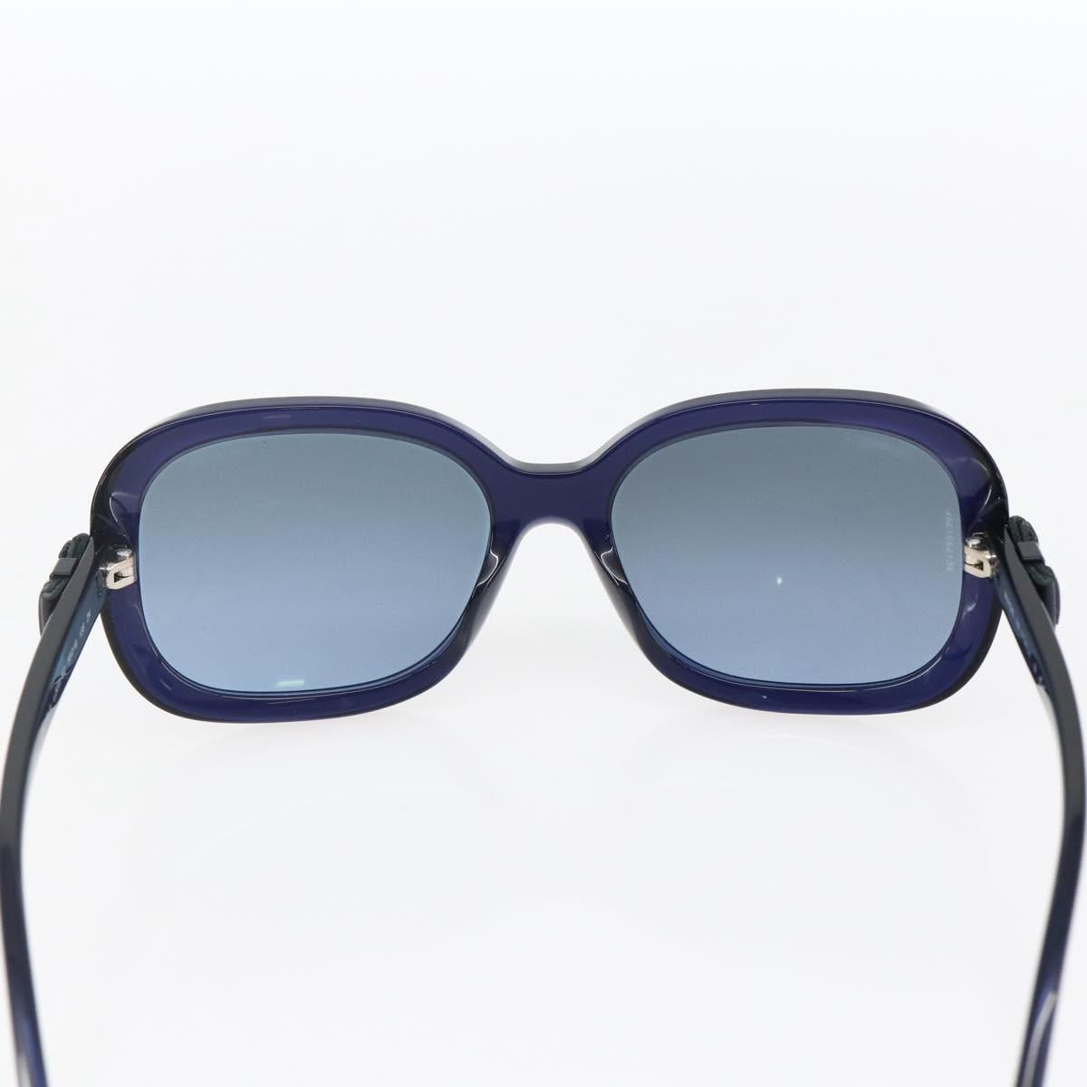 CHANEL Sunglasses plastic Blue CC Auth BA10702