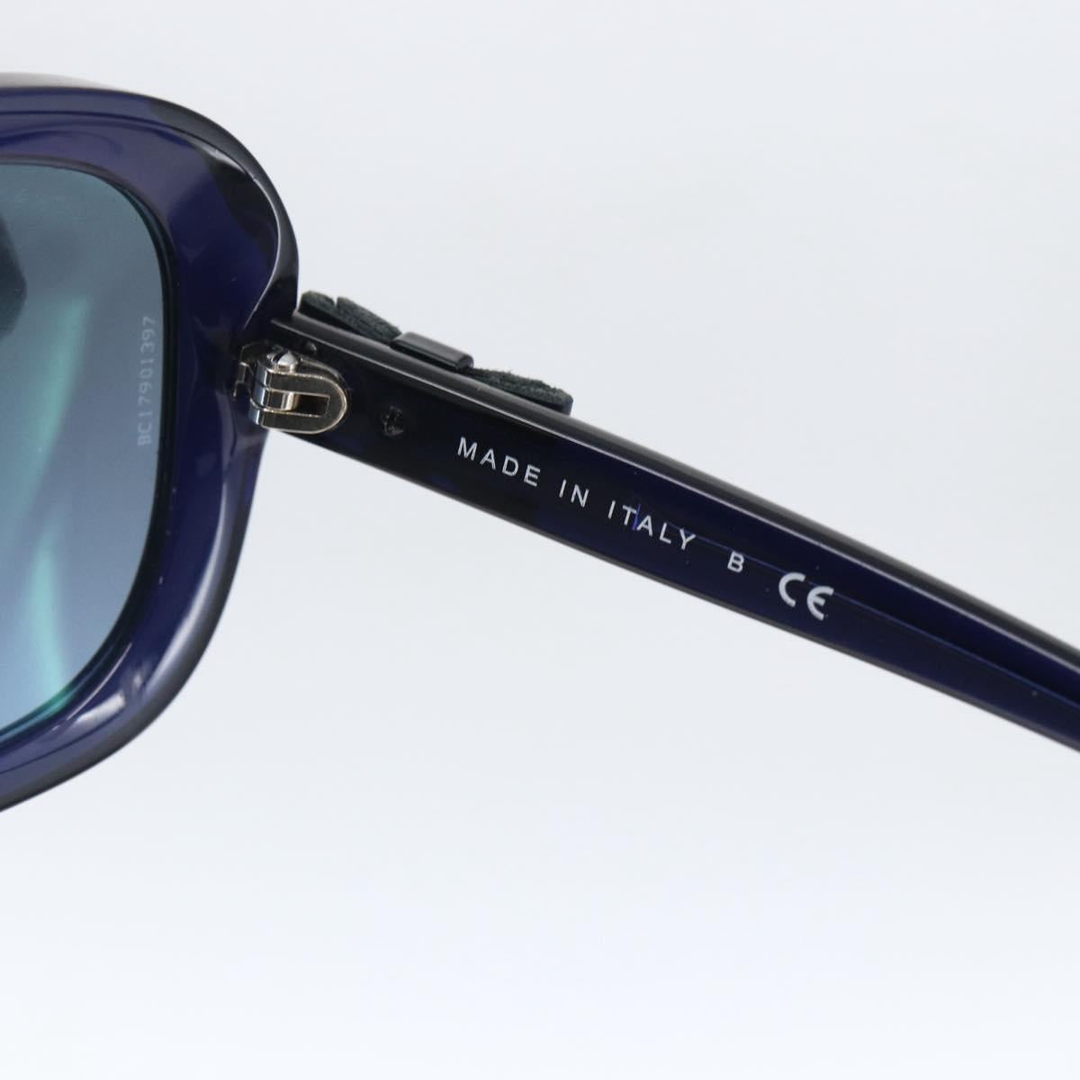 CHANEL Sunglasses plastic Blue CC Auth BA10702