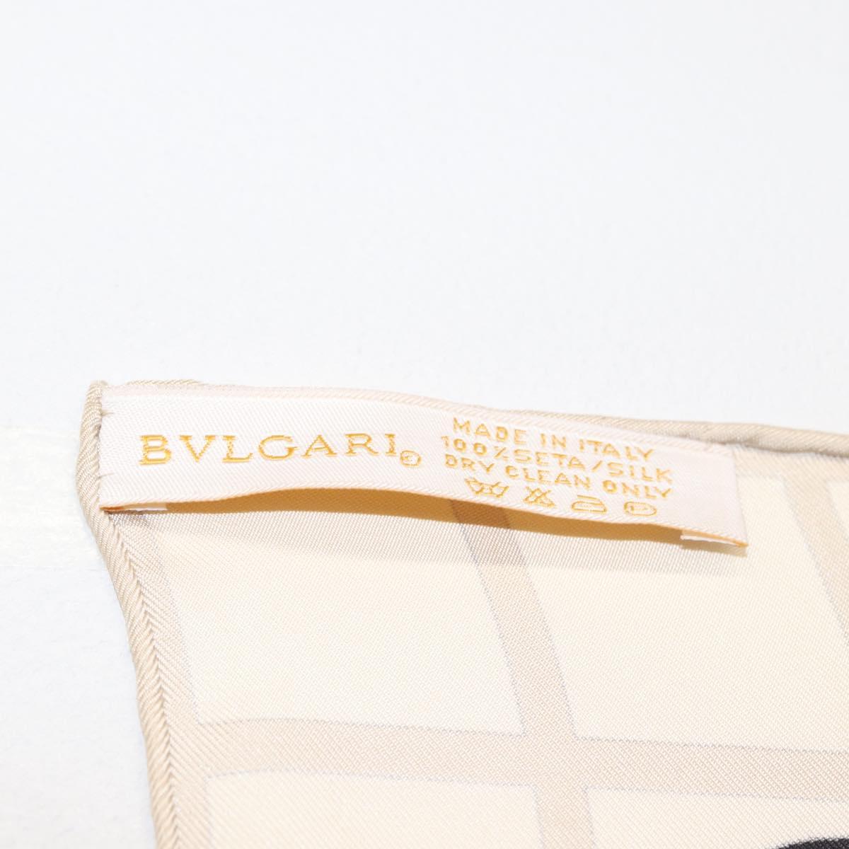 BVLGARI Boat Pattern Scarf Silk ""Davide Pizzigoni"" Red Auth BA10716V