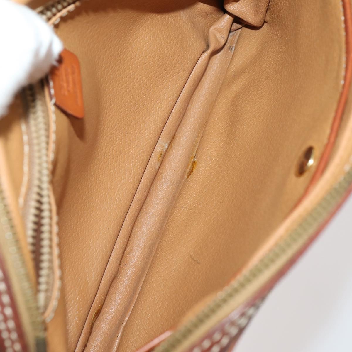 Christian Dior Celine Macadam Canvas Trotter Canvas Bag 3 Set Brown Auth BA10732