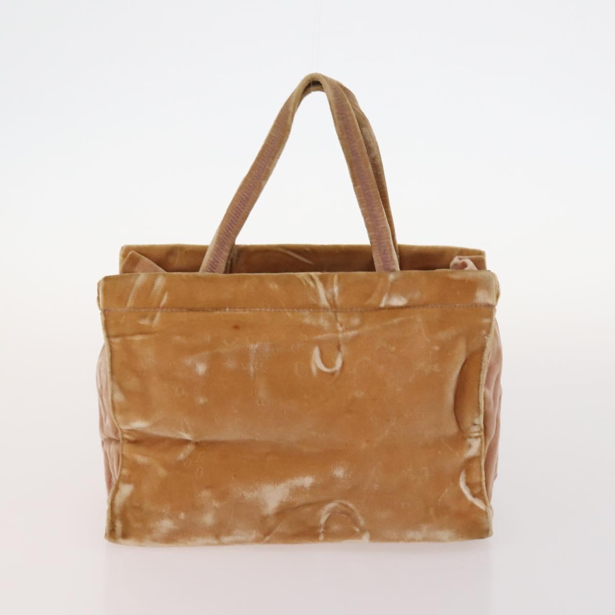 PRADA Shoulder Bag Nylon Velour 3 Set Brown Beige Green Auth BA10734