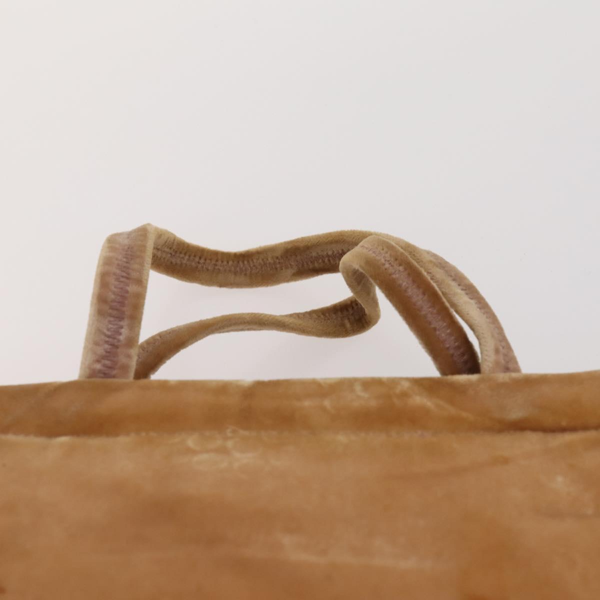 PRADA Shoulder Bag Nylon Velour 3 Set Brown Beige Green Auth BA10734