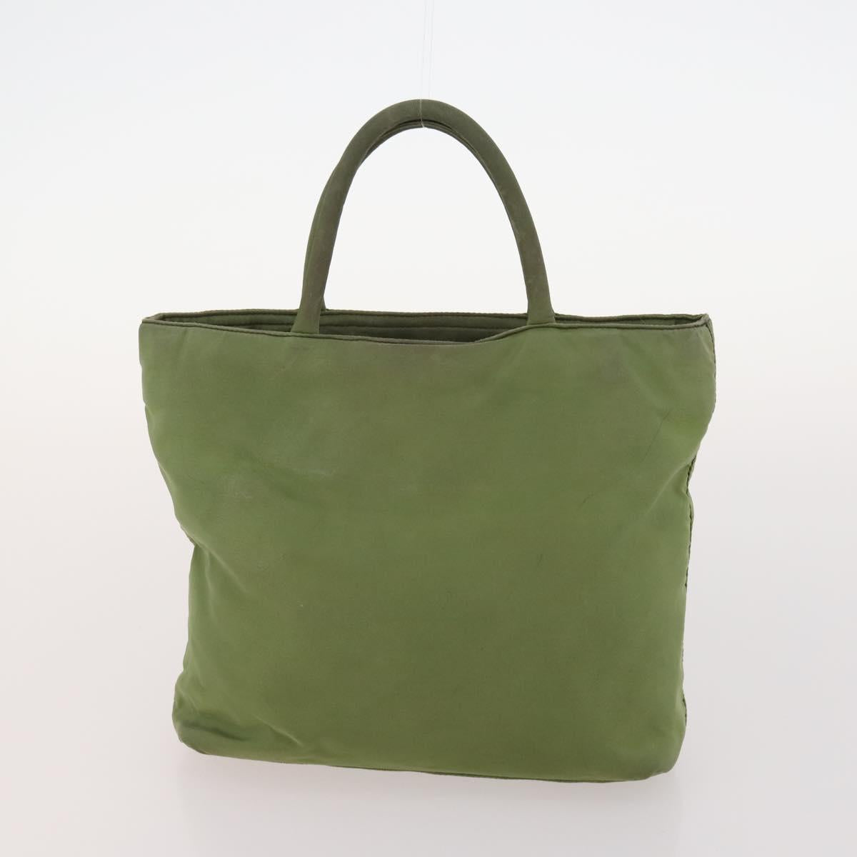 PRADA Shoulder Bag Nylon Velour 3 Set Brown Beige Green Auth BA10734