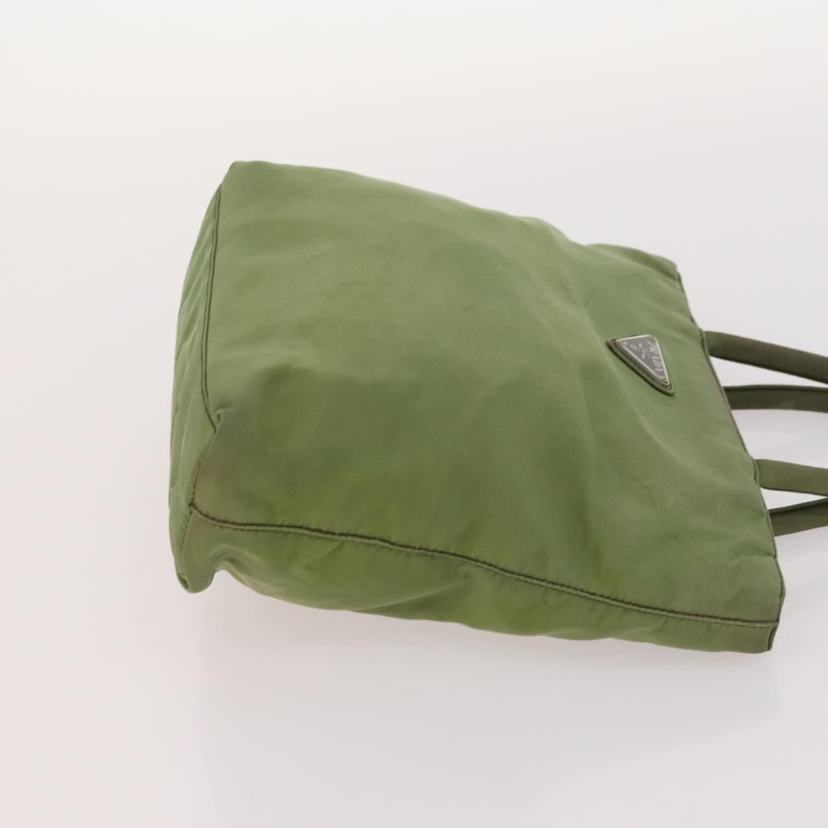 PRADA Shoulder Bag Nylon Velour 3 Set Brown Beige Green Auth BA10734