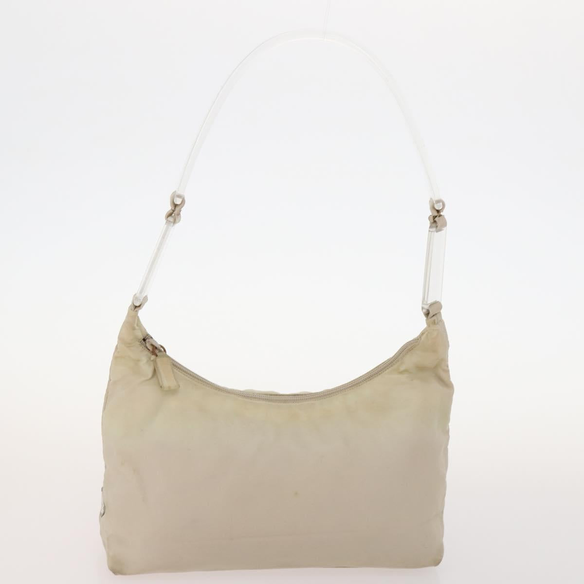 PRADA Shoulder Bag Nylon Velour 3 Set Brown Beige Green Auth BA10734