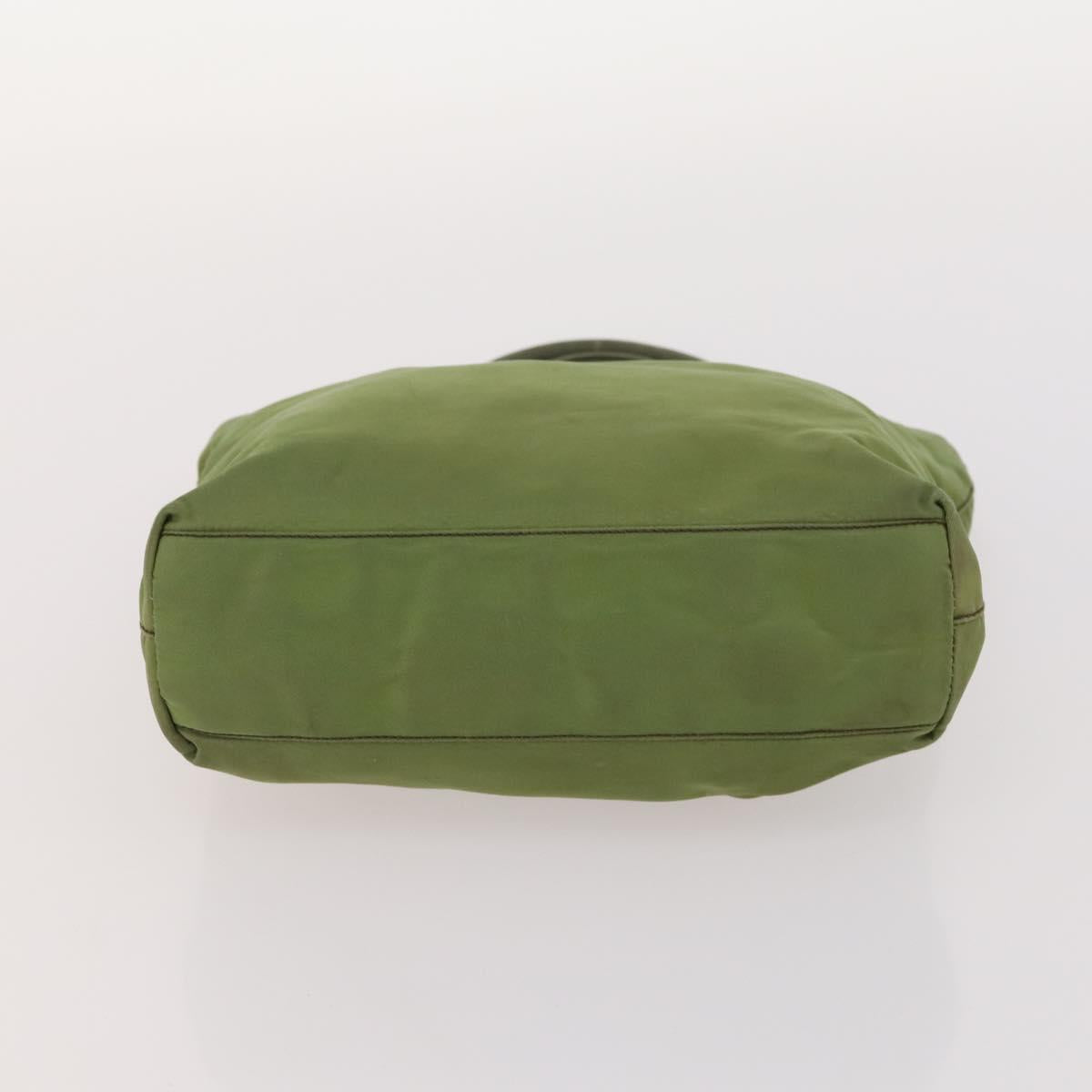 PRADA Shoulder Bag Nylon Velour 3 Set Brown Beige Green Auth BA10734