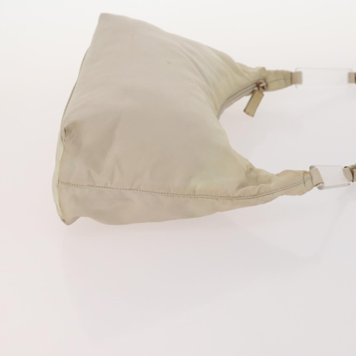 PRADA Shoulder Bag Nylon Velour 3 Set Brown Beige Green Auth BA10734