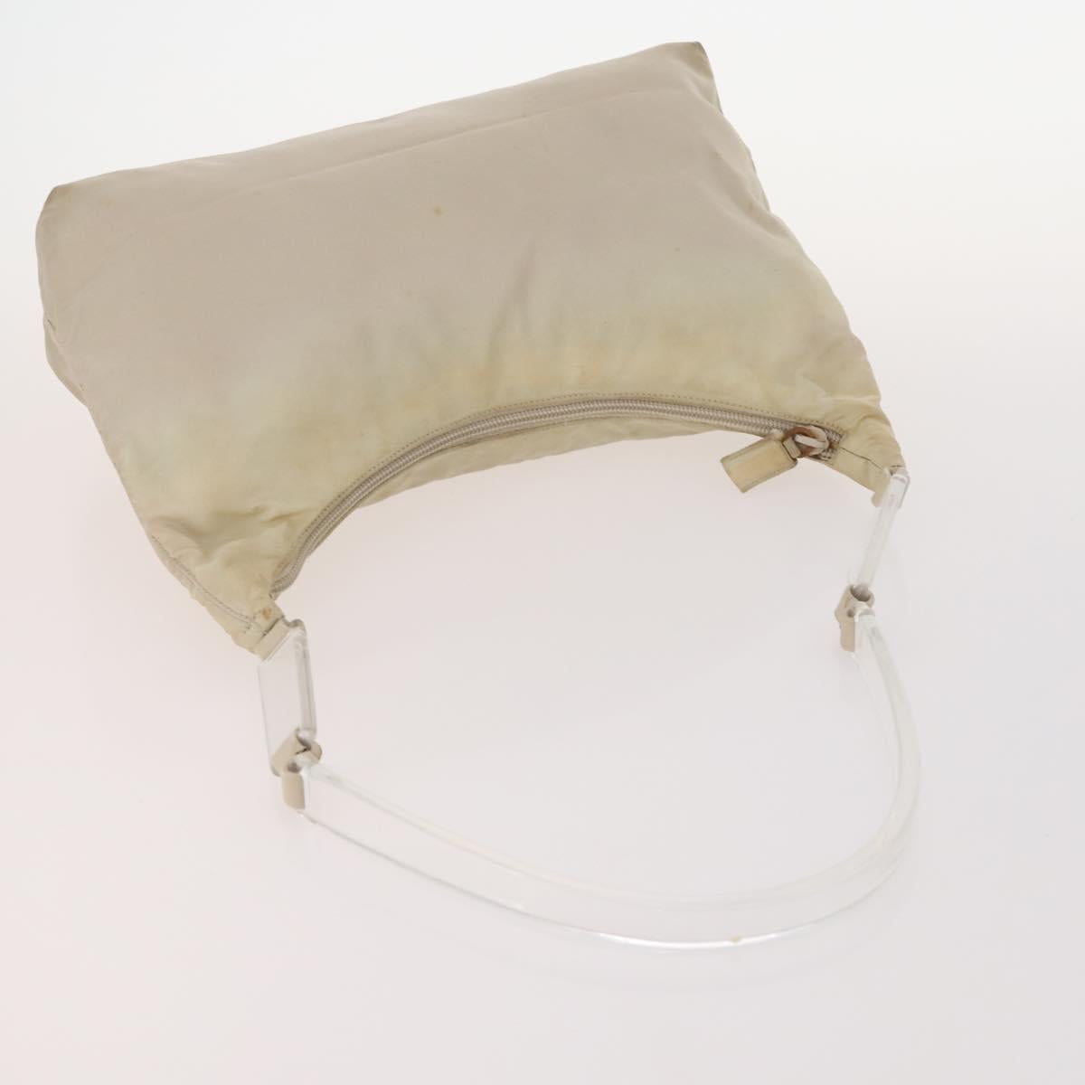 PRADA Shoulder Bag Nylon Velour 3 Set Brown Beige Green Auth BA10734