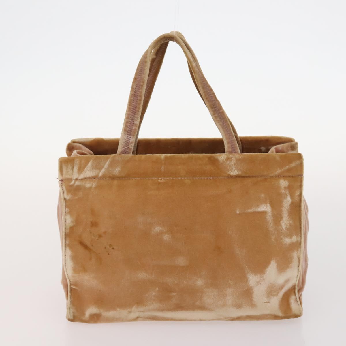 PRADA Shoulder Bag Nylon Velour 3 Set Brown Beige Green Auth BA10734