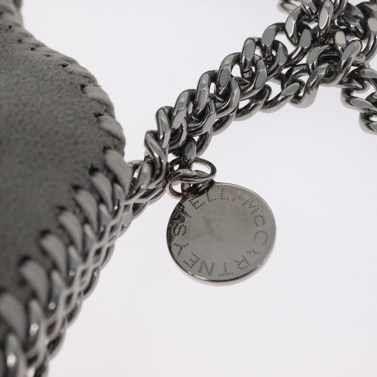 Stella MacCartney Chain Falabella Tiny Bag polyester 2way Gray Auth BA10736