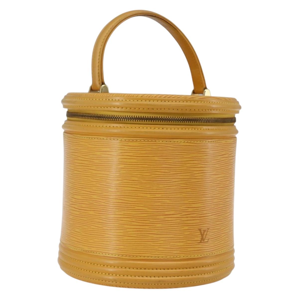 LOUIS VUITTON Epi Cannes Hand Bag Yellow M48039 LV Auth BA10743