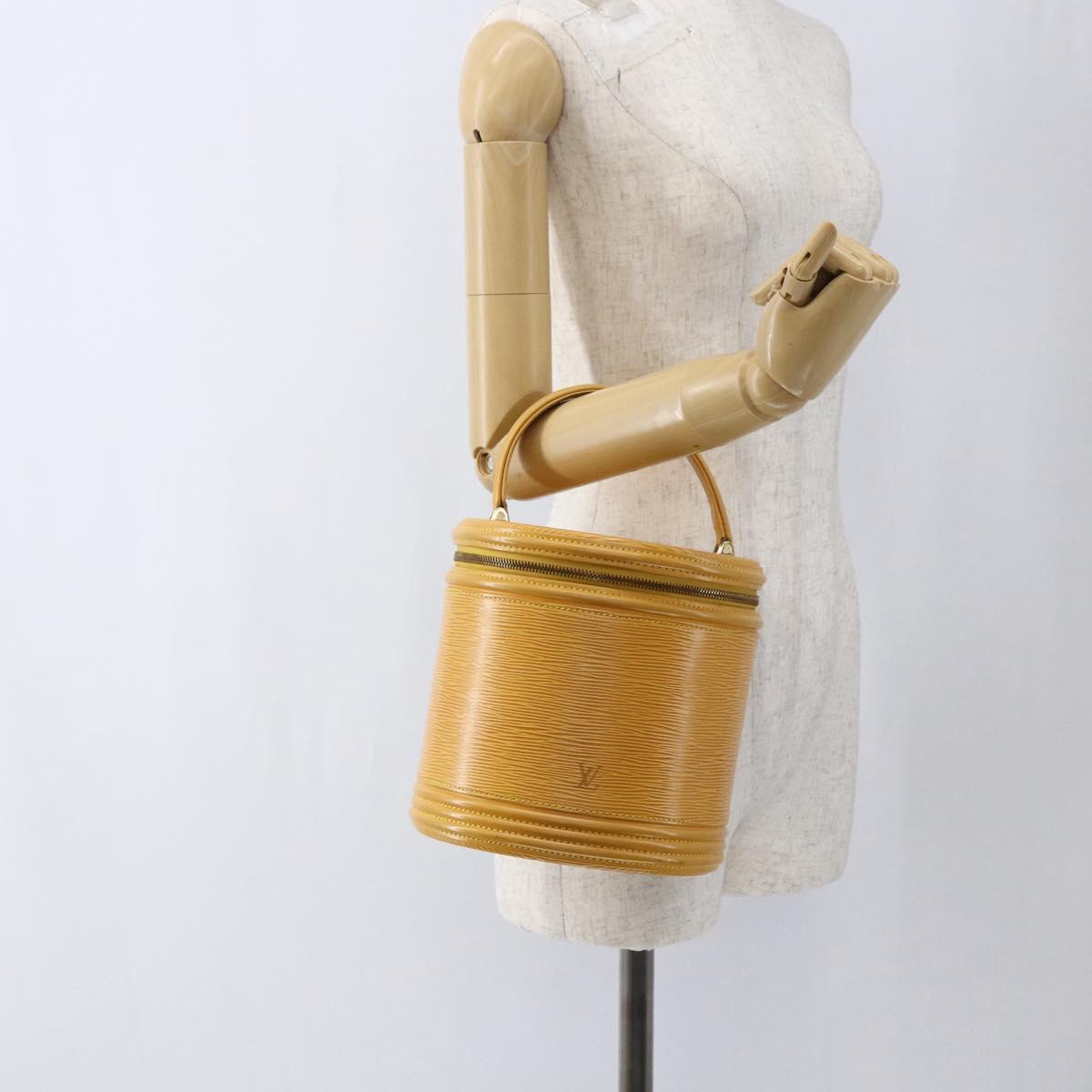 LOUIS VUITTON Epi Cannes Hand Bag Yellow M48039 LV Auth BA10743