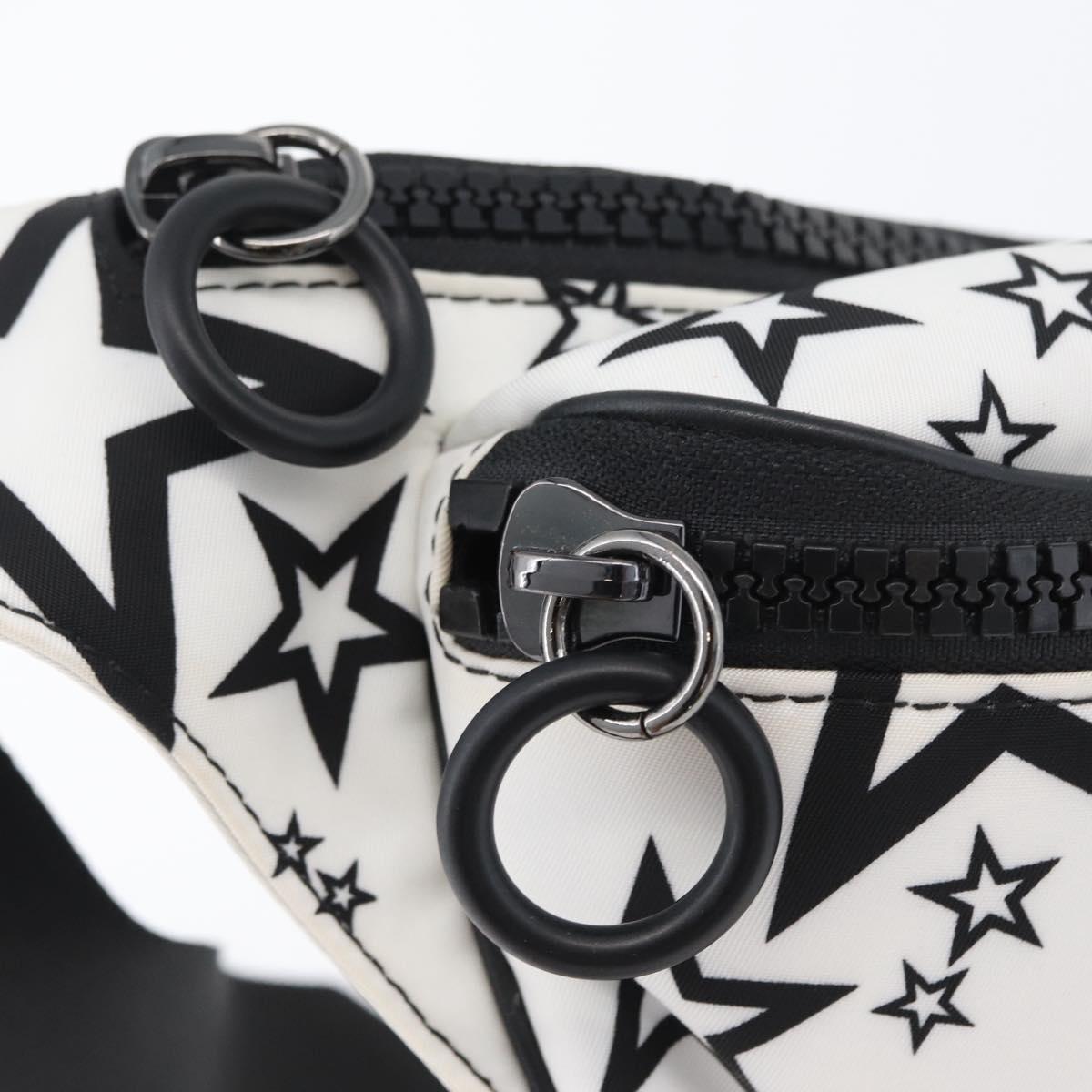 DOLCE&GABBANA Shoulder Bag Nylon White Silver Auth BA10763