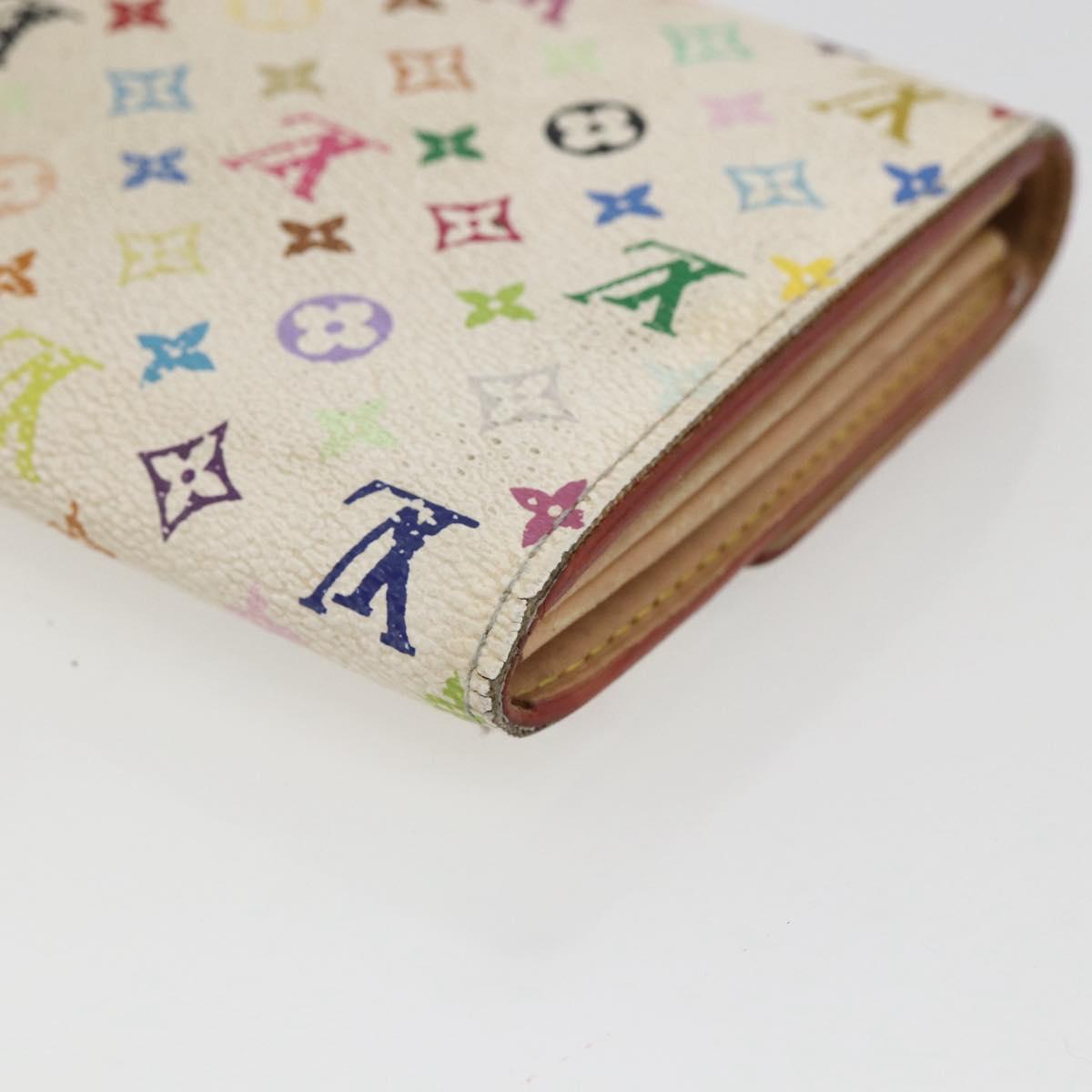 LOUIS VUITTON Monogram Multicolor Portefeuille Sarah Wallet M93532 Auth BA10789