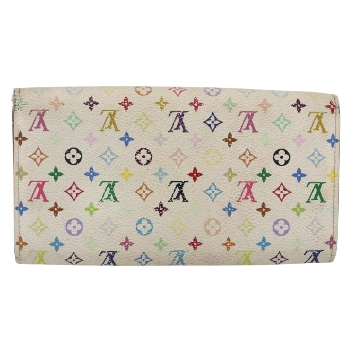 LOUIS VUITTON Monogram Multicolor Portefeuille Sarah Wallet M93532 Auth BA10789