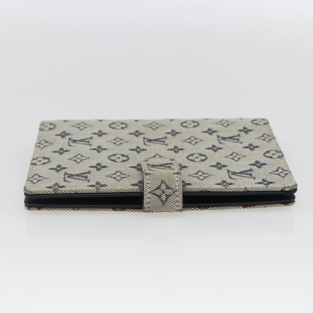 LOUIS VUITTON Monogram Mini Agenda PM Day Planner Cover Blue R20910 Auth BA10790