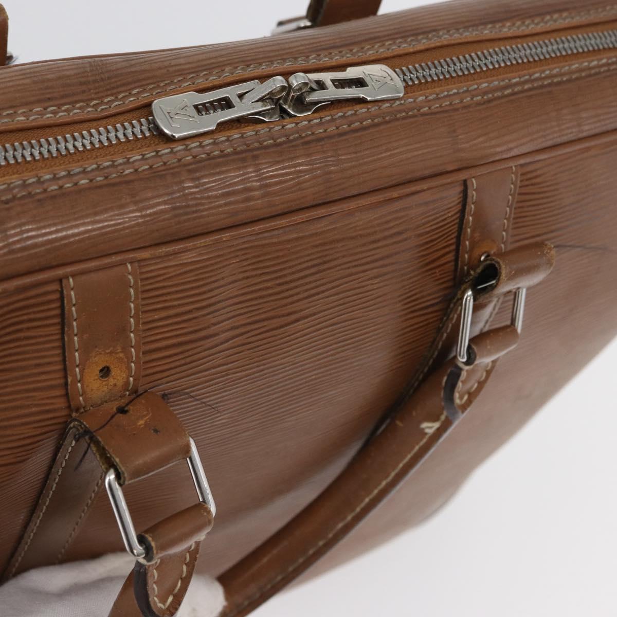 LOUIS VUITTON Epi Porte Documents Voyage Business Bag Brown M54478 Auth BA10800