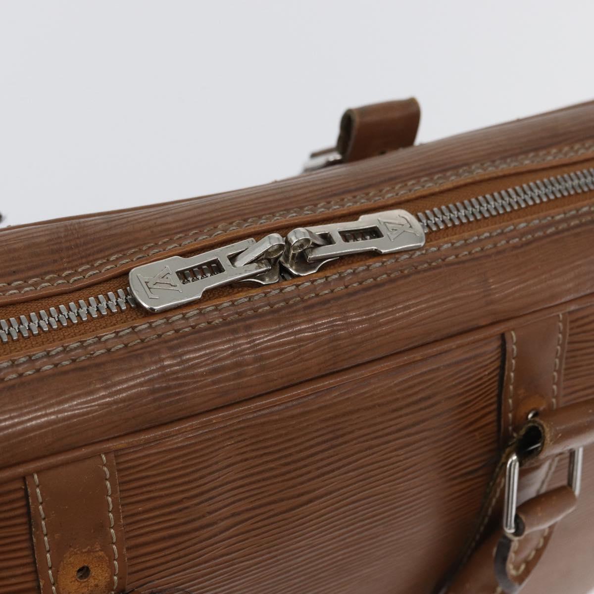 LOUIS VUITTON Epi Porte Documents Voyage Business Bag Brown M54478 Auth BA10800