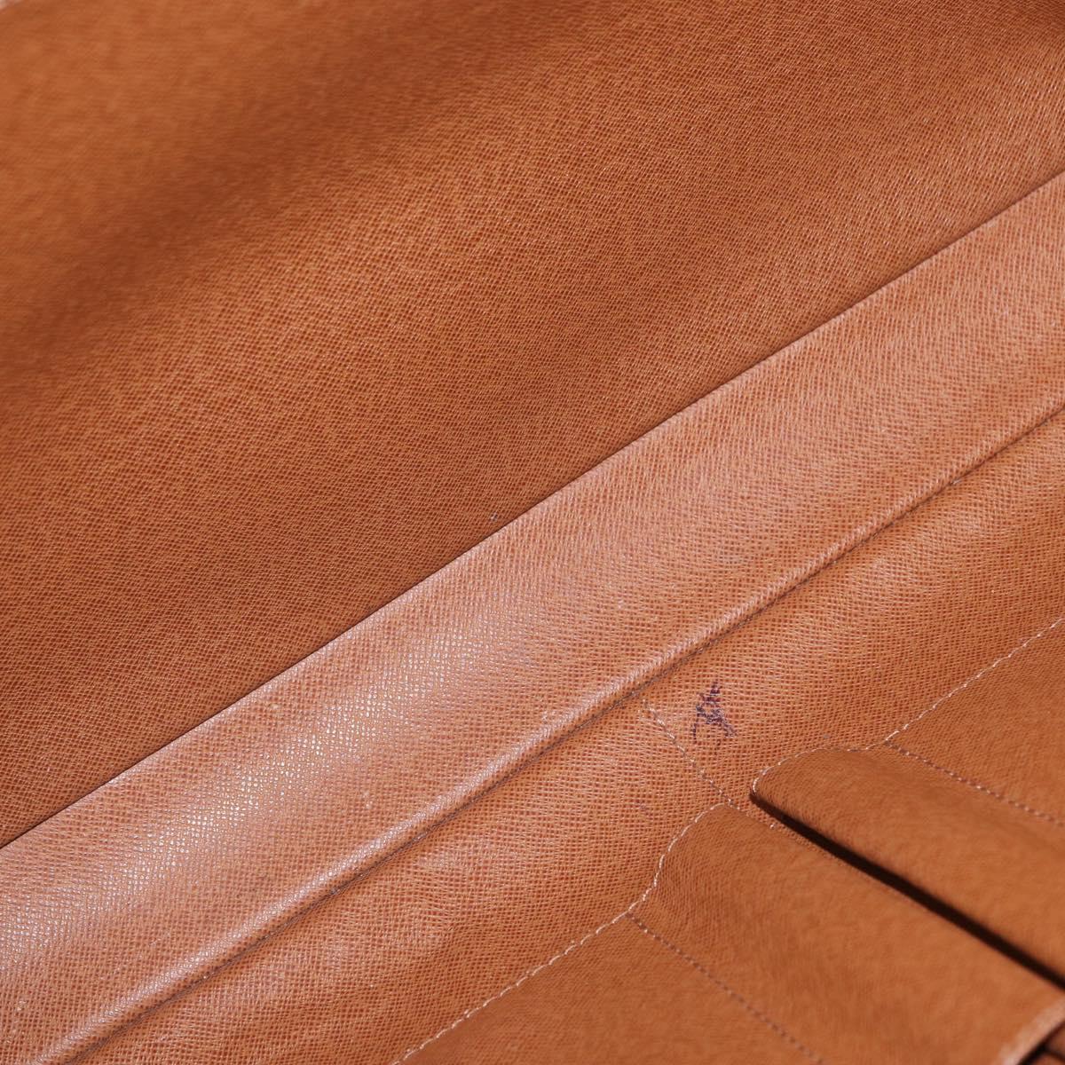 LOUIS VUITTON Epi Porte Documents Voyage Business Bag Brown M54478 Auth BA10800
