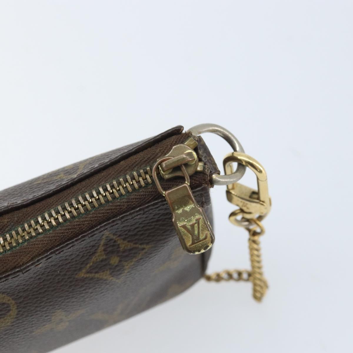 LOUIS VUITTON Monogram Mini Pochette Accessoires Pouch M58009 LV Auth BA10804