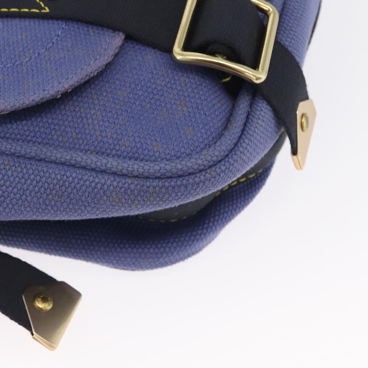 LOUIS VUITTON Antigua Buzzus PM Shoulder Bag Blue M40081 LV Auth BA10805