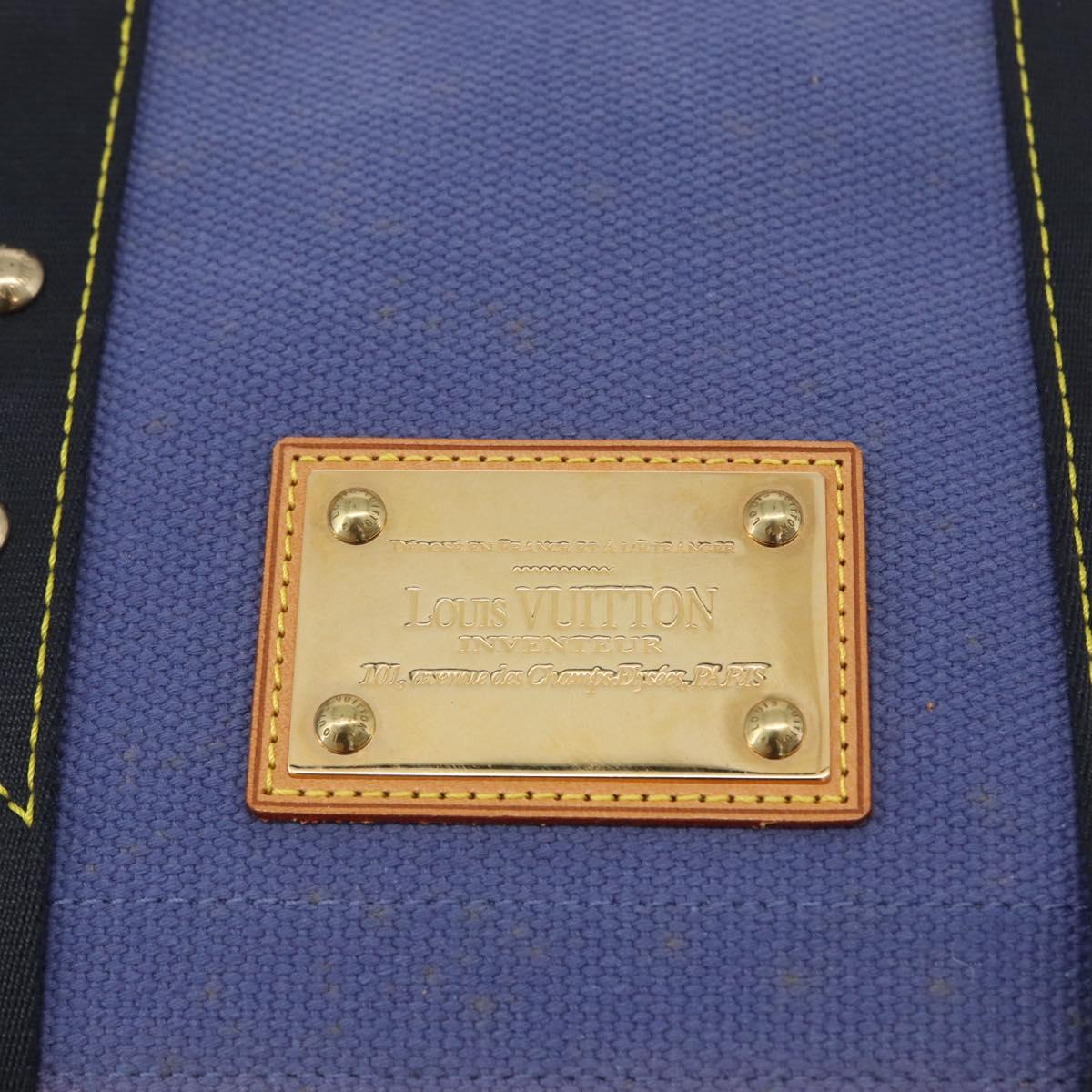 LOUIS VUITTON Antigua Buzzus PM Shoulder Bag Blue M40081 LV Auth BA10805