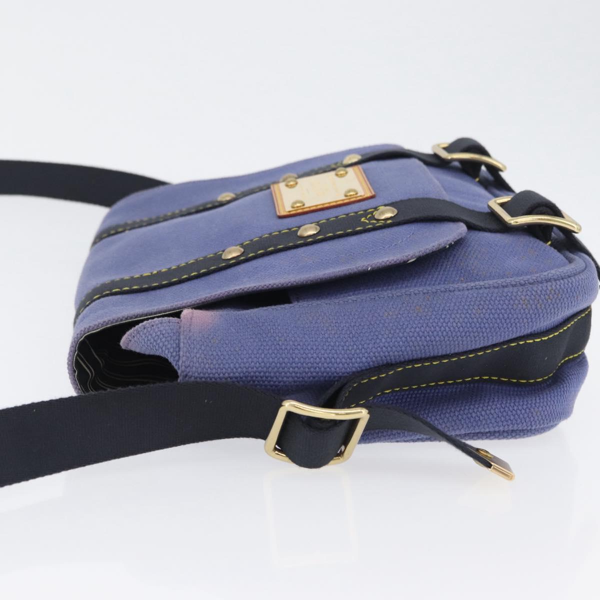 LOUIS VUITTON Antigua Buzzus PM Shoulder Bag Blue M40081 LV Auth BA10805