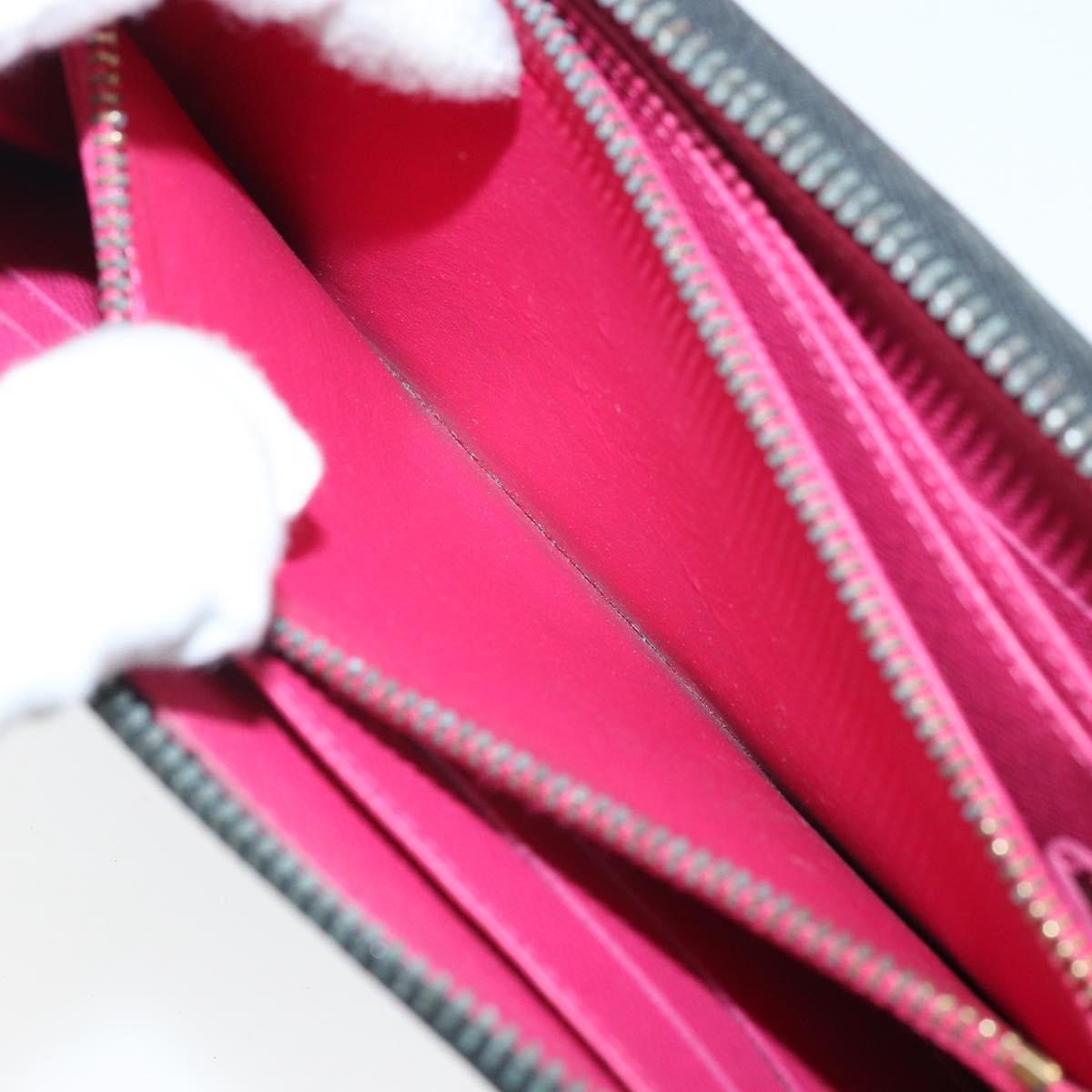 LOUIS VUITTON Monogram Multicolor Zippy Long Wallet Black M60243 LV Auth BA10806