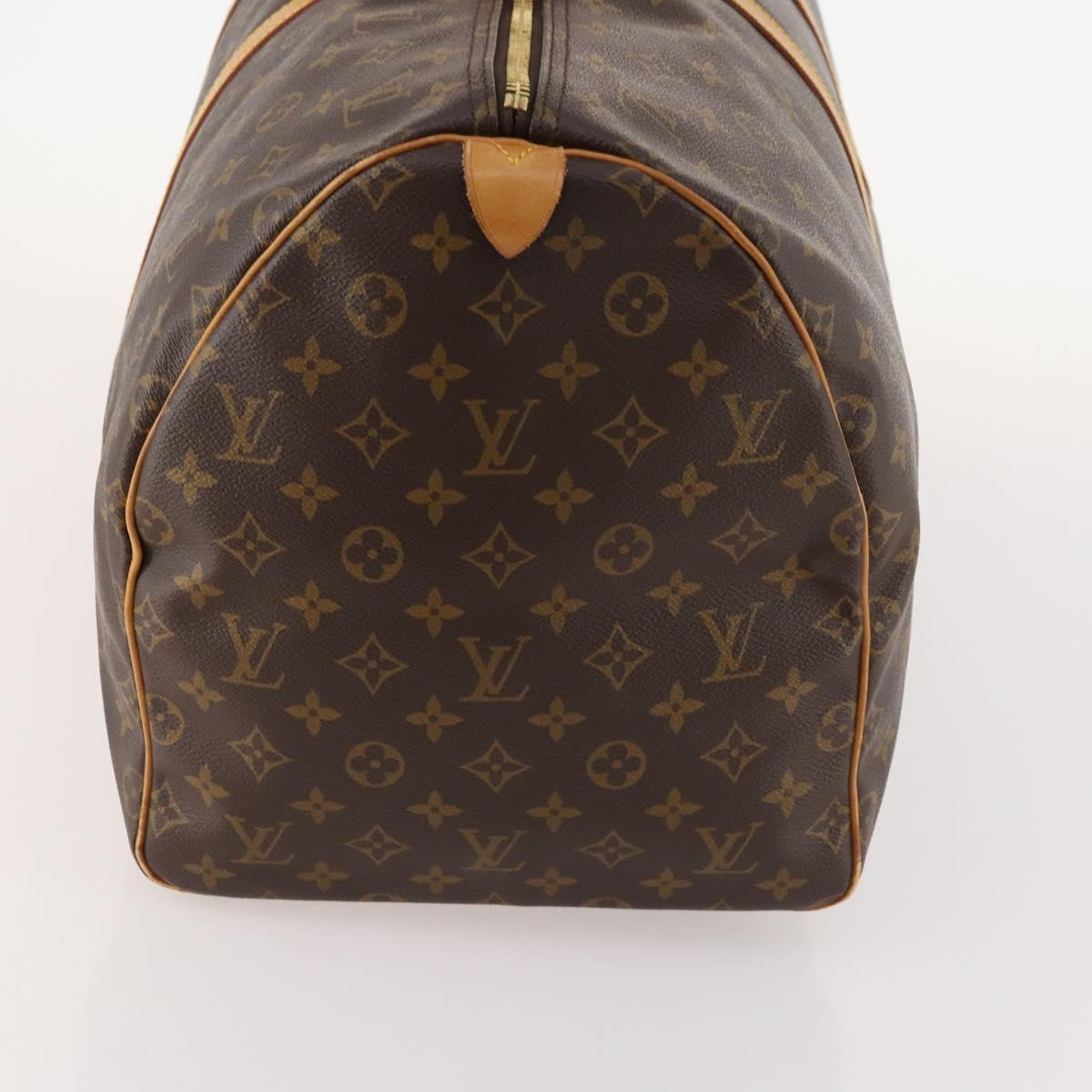 LOUIS VUITTON Monogram Keepall 55 Boston Bag M41424 LV Auth BA10817