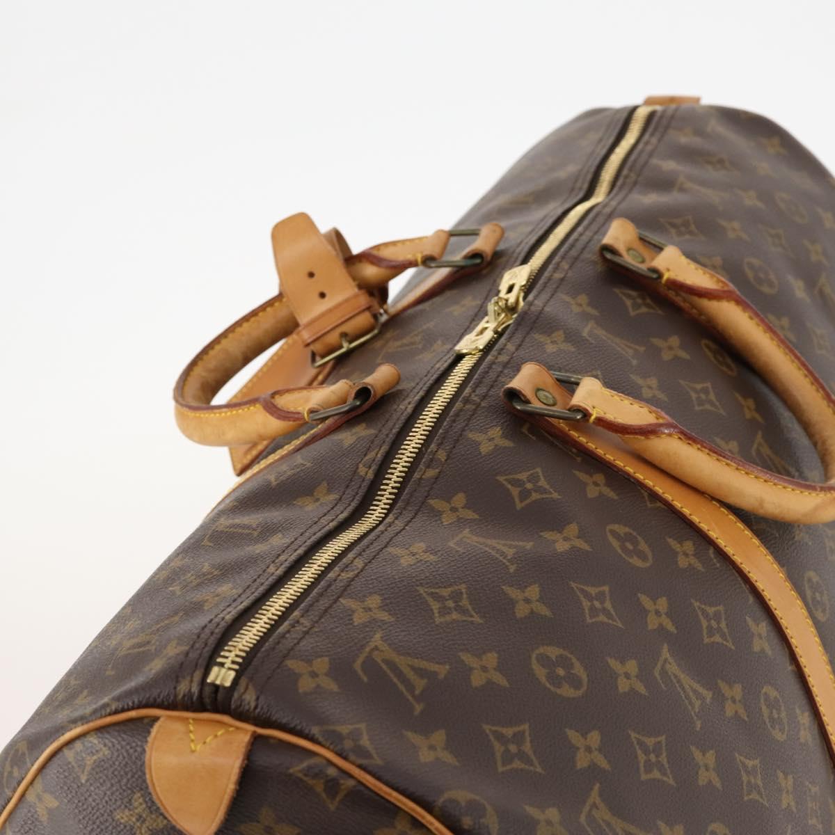 LOUIS VUITTON Monogram Keepall 55 Boston Bag M41424 LV Auth BA10817