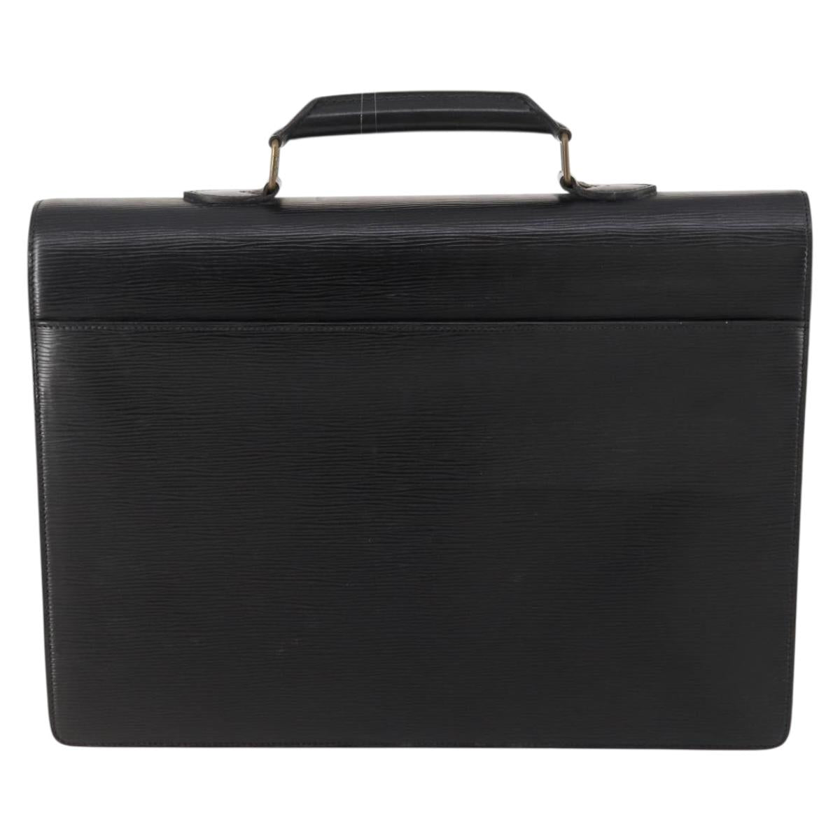 LOUIS VUITTON Epi Serviette Conseiller Briefcase Black M54422 LV Auth BA10821