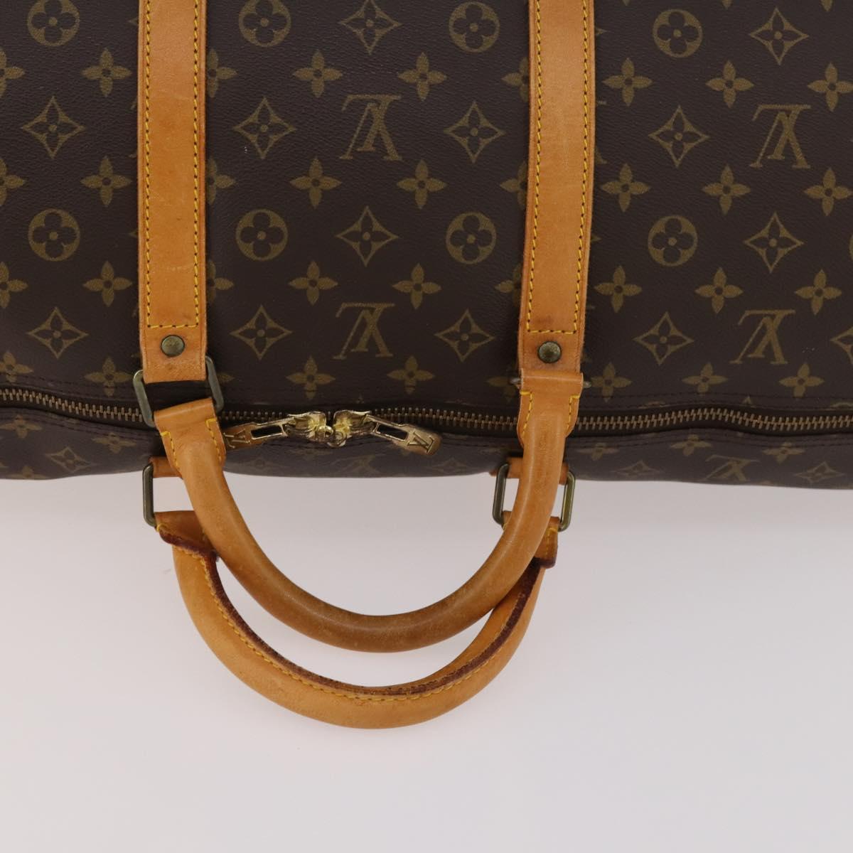 LOUIS VUITTON Monogram Keepall 60 Boston Bag M41422 LV Auth BA10824