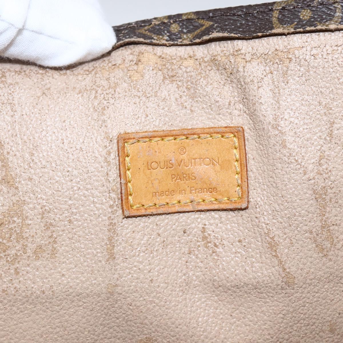 LOUIS VUITTON Monogram Sac Plat Hand Bag M51140 LV Auth BA10825