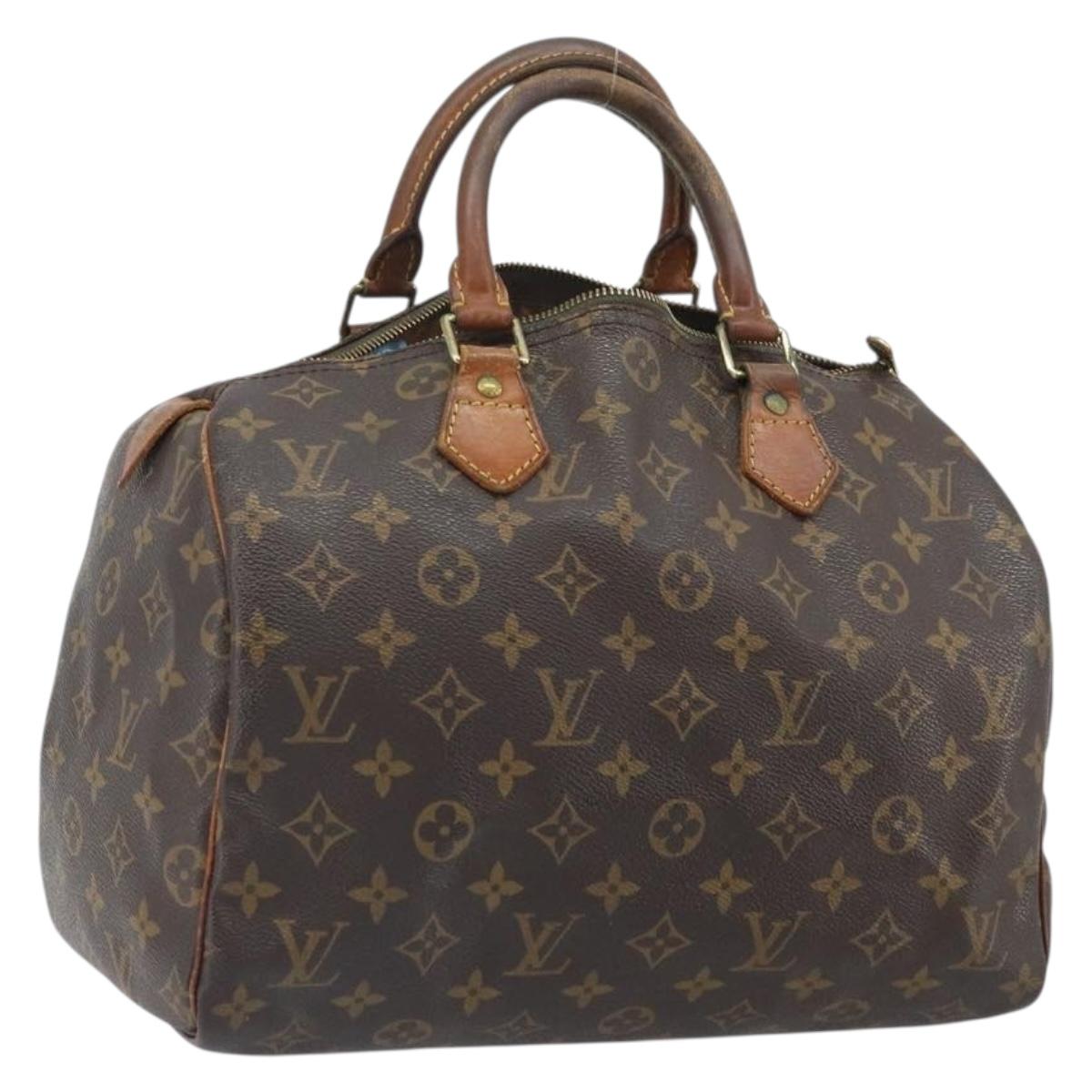 LOUIS VUITTON Monogram Speedy 30 Hand Bag M41526 LV Auth BA10831
