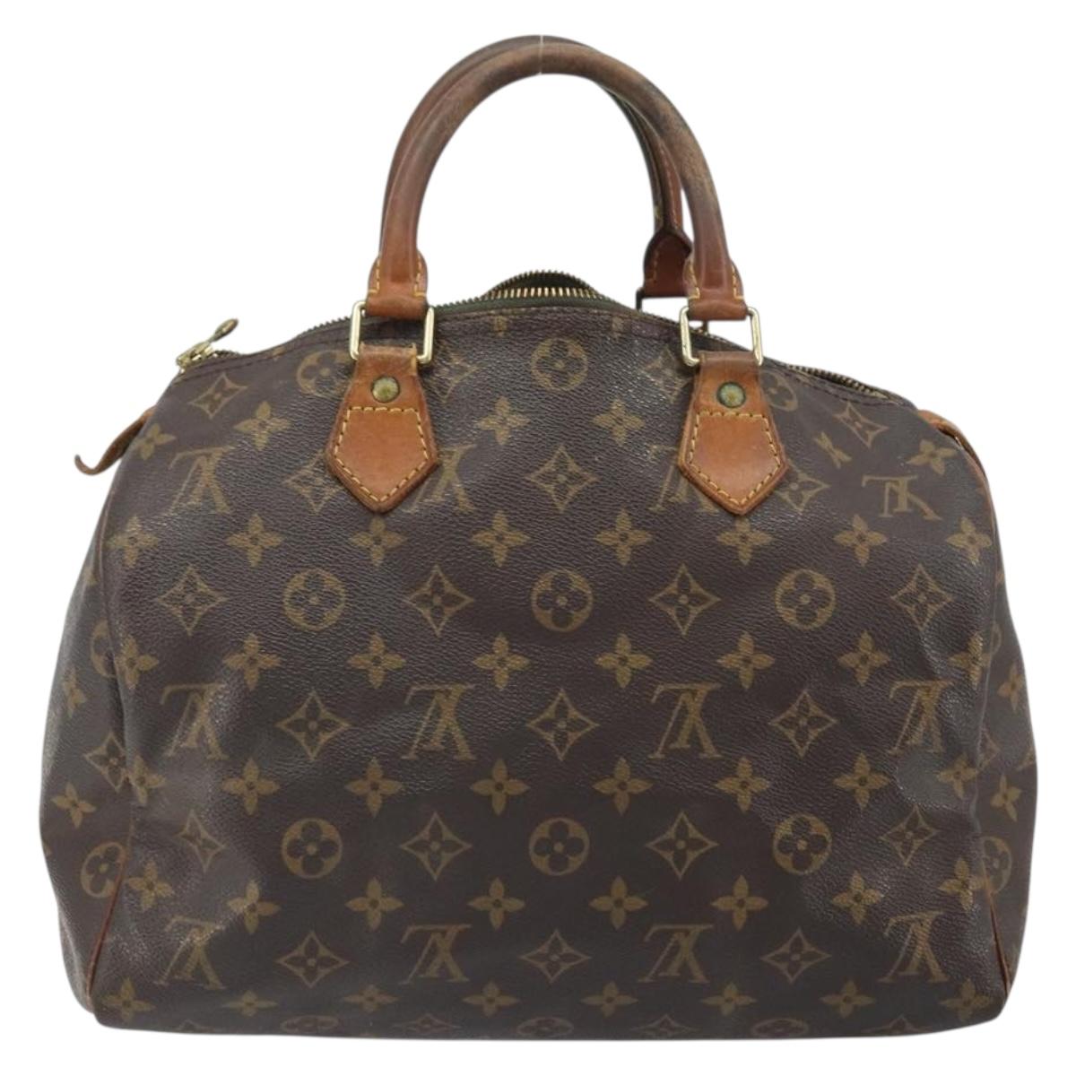 LOUIS VUITTON Monogram Speedy 30 Hand Bag M41526 LV Auth BA10831