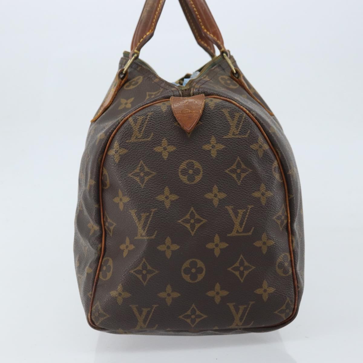 LOUIS VUITTON Monogram Speedy 30 Hand Bag M41526 LV Auth BA10831