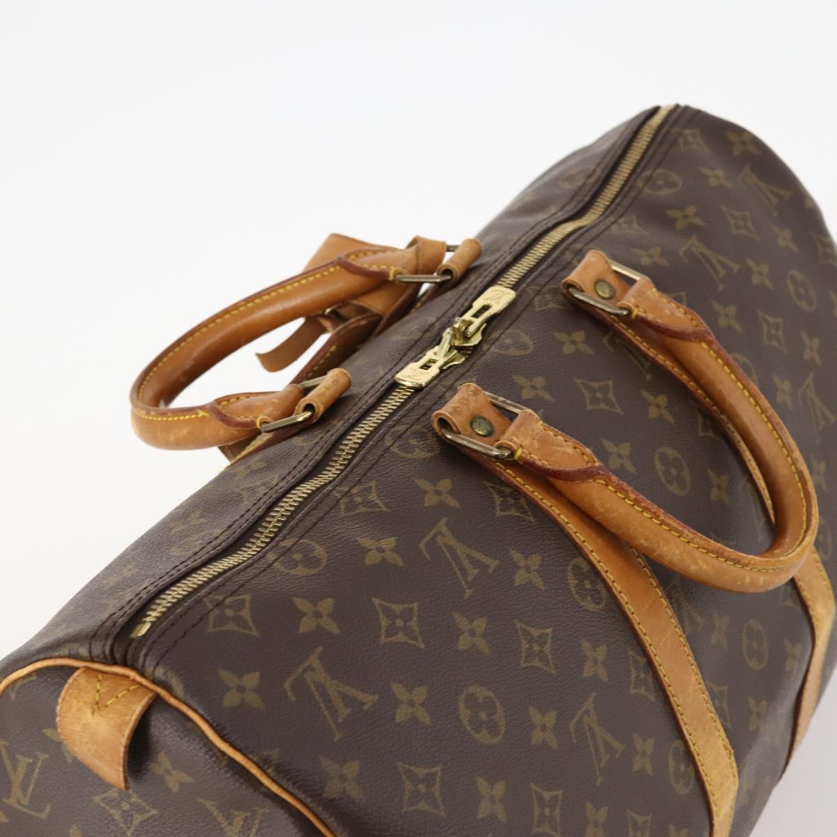 LOUIS VUITTON Monogram Keepall 45 Boston Bag M41428 LV Auth BA10835