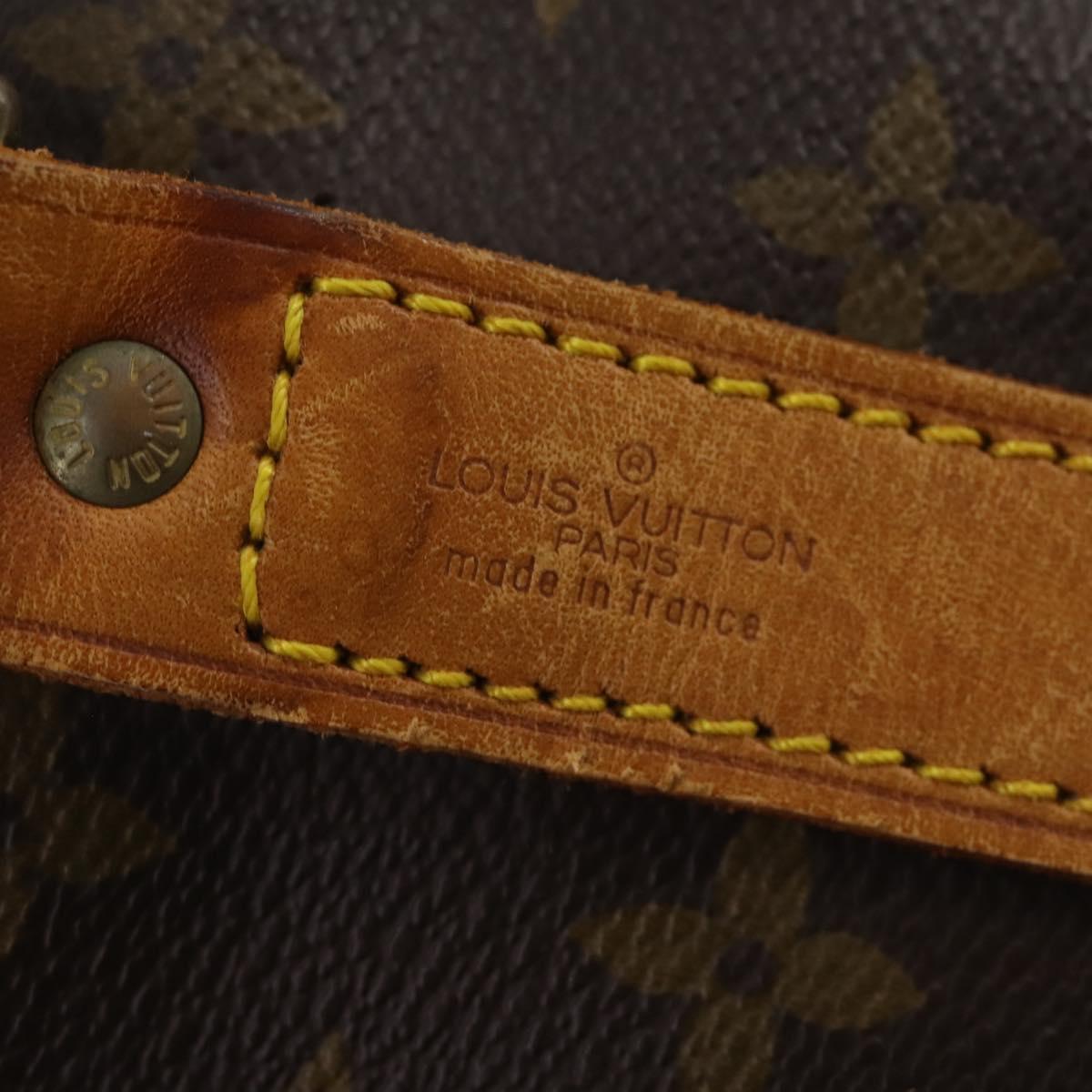 LOUIS VUITTON Monogram Keepall Bandouliere 60 Boston Bag M41412 LV Auth BA10840