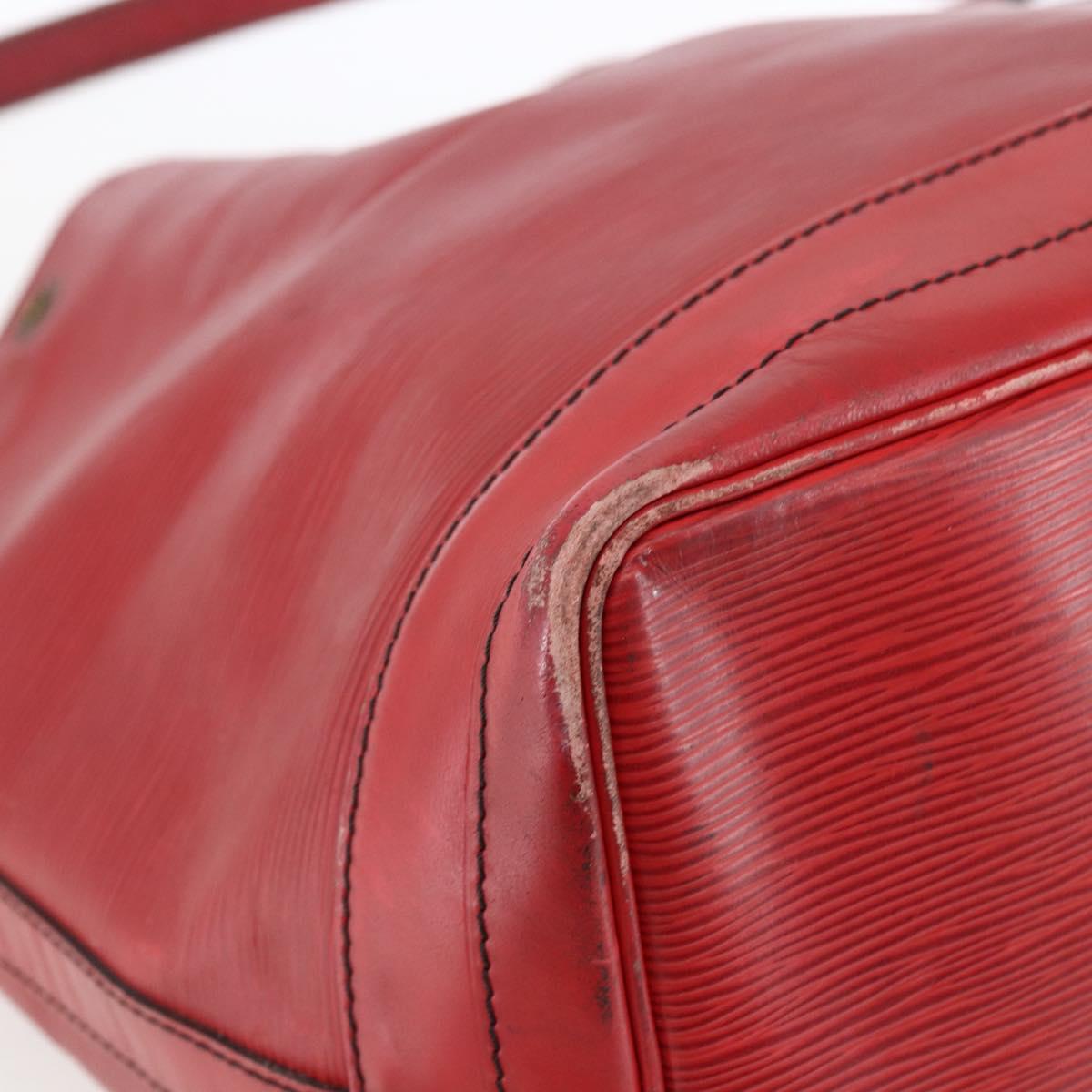 LOUIS VUITTON Epi Noe Shoulder Bag Red M44007 LV Auth BA10844