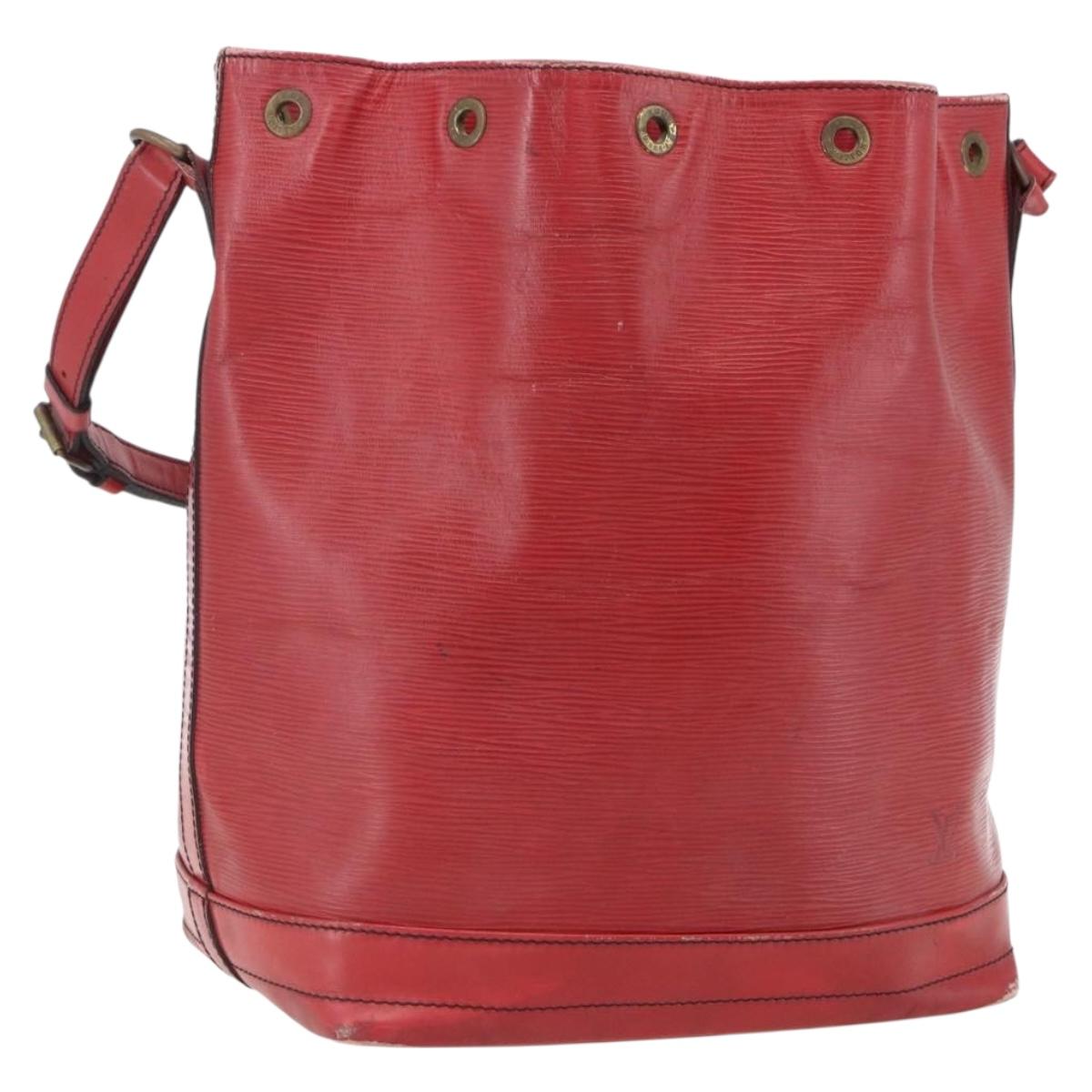 LOUIS VUITTON Epi Noe Shoulder Bag Red M44007 LV Auth BA10844