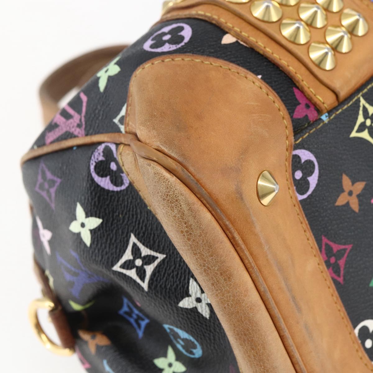 LOUIS VUITTON Monogram Multicolor Courtney MM Bag 2way Black M45642 Auth BA10845