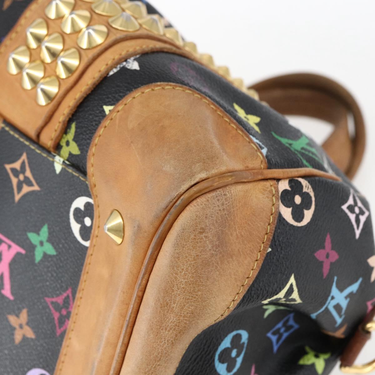 LOUIS VUITTON Monogram Multicolor Courtney MM Bag 2way Black M45642 Auth BA10845