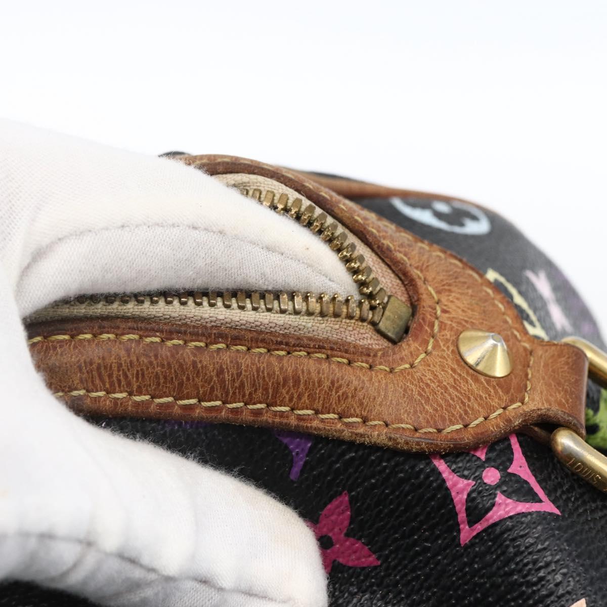 LOUIS VUITTON Monogram Multicolor Courtney MM Bag 2way Black M45642 Auth BA10845