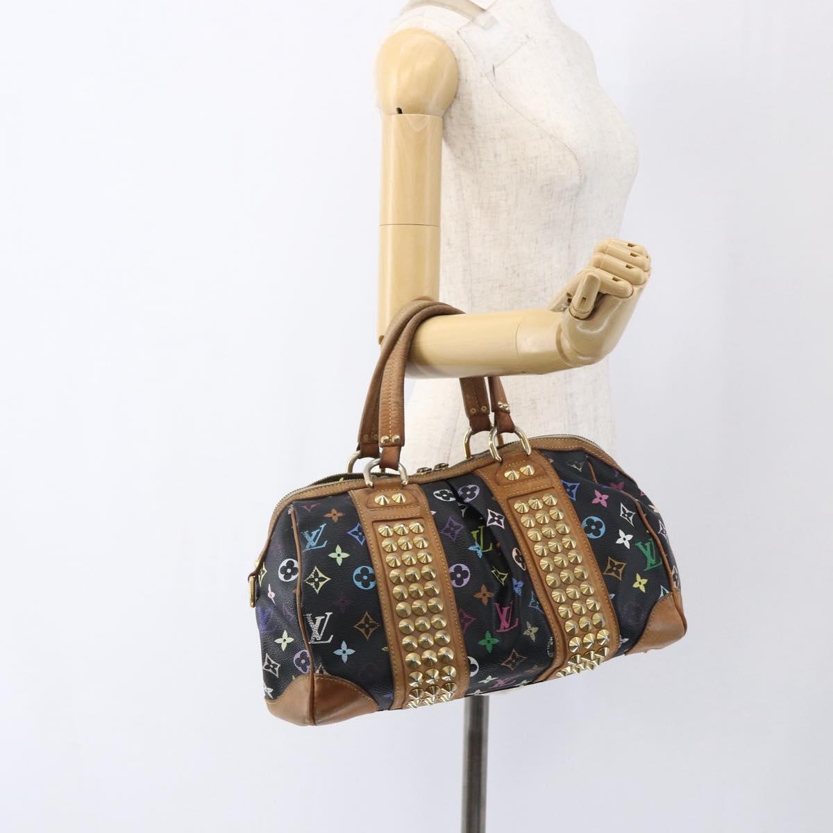 LOUIS VUITTON Monogram Multicolor Courtney MM Bag 2way Black M45642 Auth BA10845