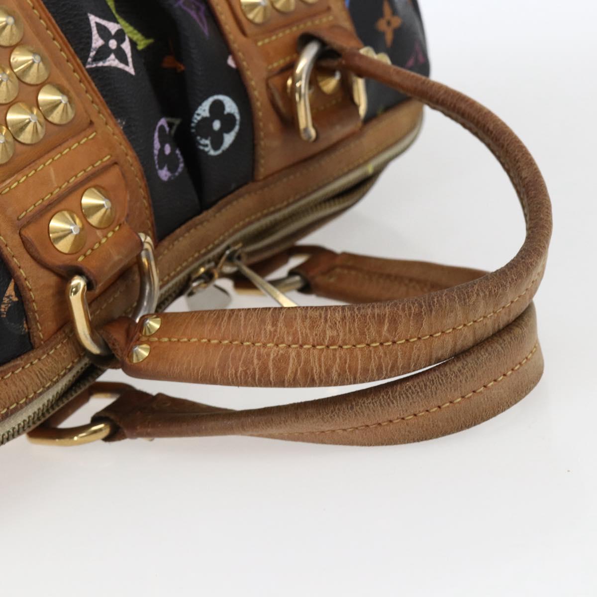 LOUIS VUITTON Monogram Multicolor Courtney MM Bag 2way Black M45642 Auth BA10845