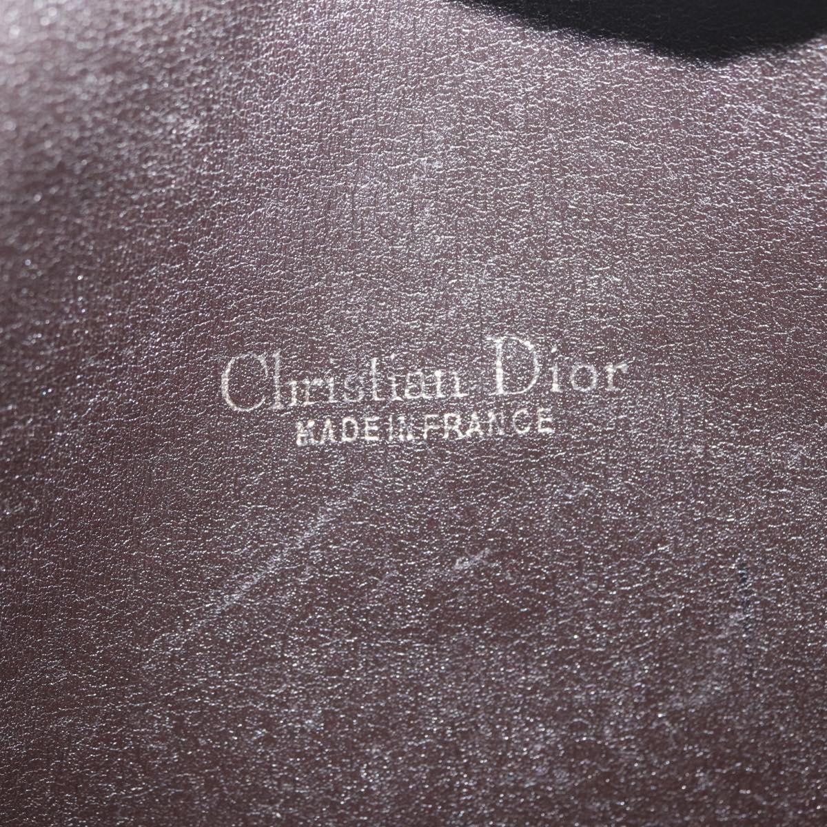 Christian Dior Trotter Canvas Shoulder Bag Beige Gold Auth BA10847