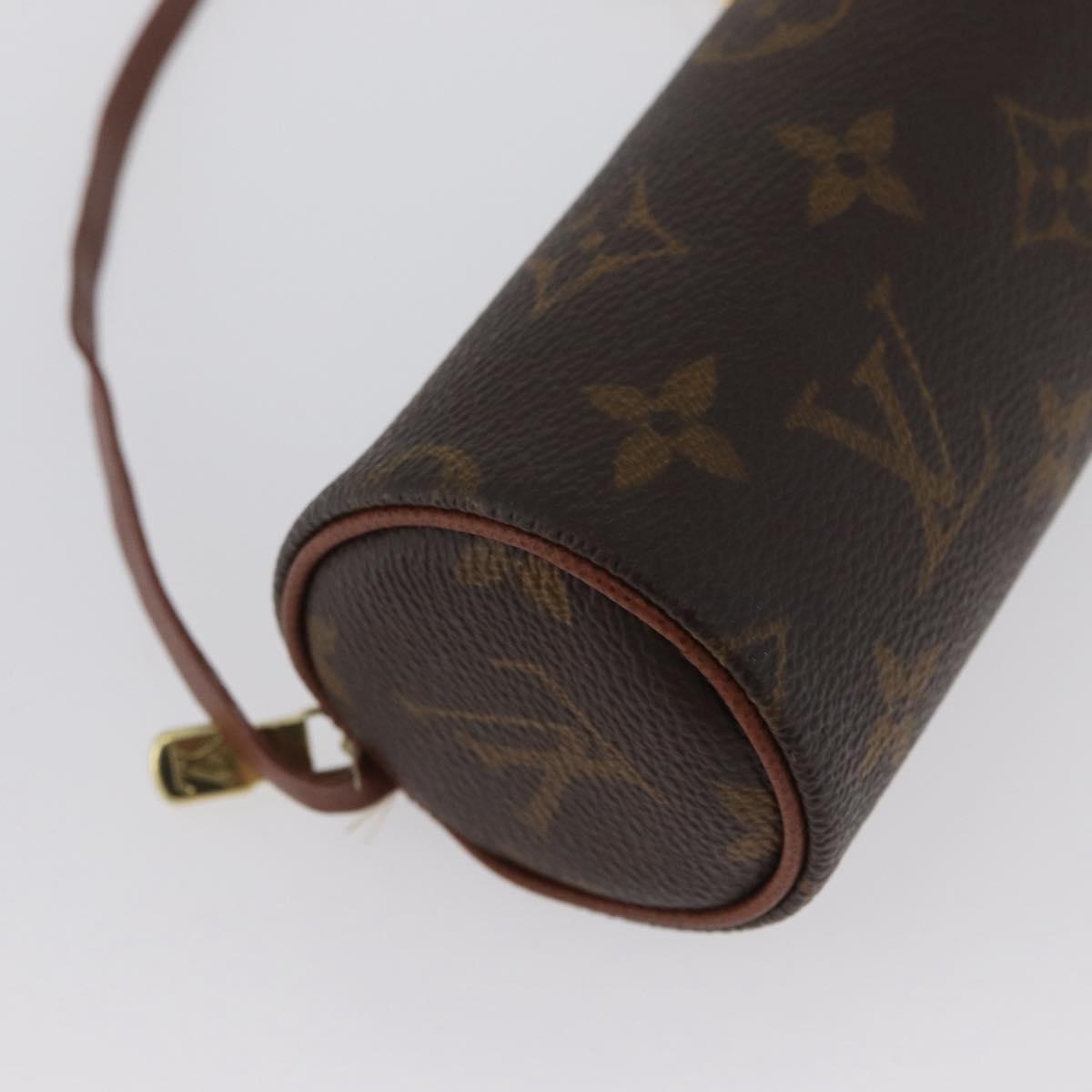 LOUIS VUITTON Monogram Papillon Pouch LV Auth BA10857